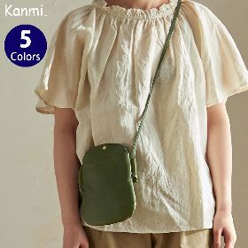 Kanmi. /カンミ ドロップツリー サコッシュ（S）B22-65 ミニショルダー 日本製 [ミニバッグ かんみ バッグ 本革 レザー かわいい ブランド プレゼント][あす着対応]