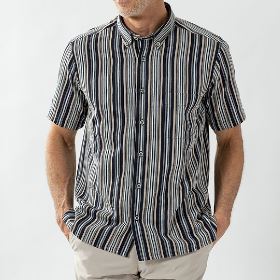 日本製 島育ちの半袖ボタンダウンシャツ 半袖 ボタンダウンシャツ メンズ 播州織 カジュアルシャツ [あす着対応]